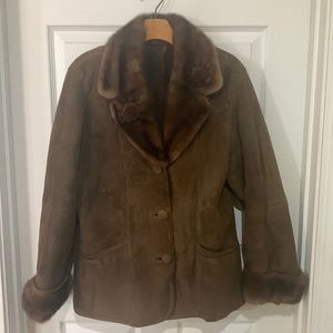Shearling coat/mink